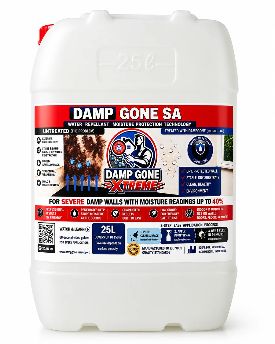 25 litre drum of Damp Gone Xtreme maximum-strength damp proofing liquid