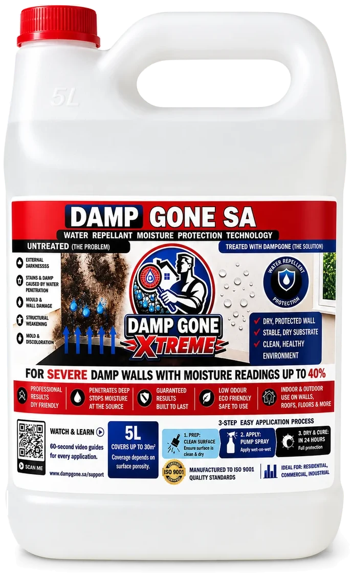 Damp Gone Xtreme 5L bottle, alternate view